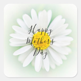 Mother's Day Daisy Square Sticker