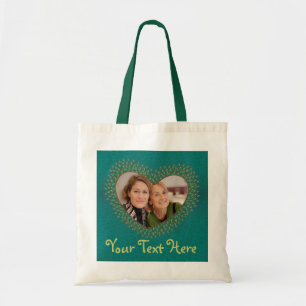 Mother's day decorated heart photo frame bags