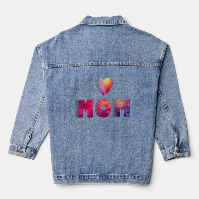 mothers day denim jacket (Back)