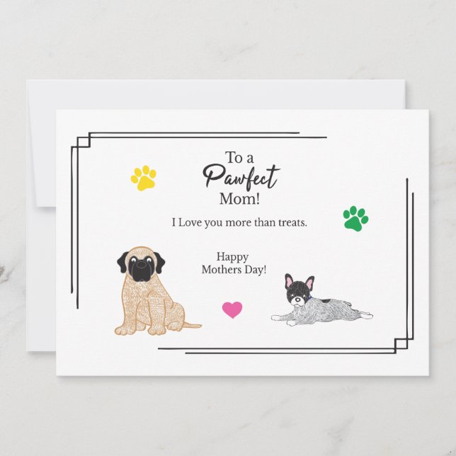 Mother's Day Dogs Card (Front)