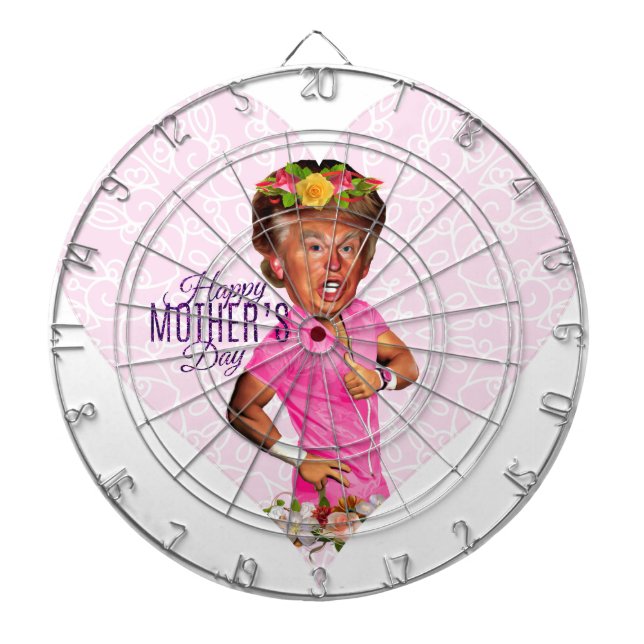 mothers day donald trump dartboard (Front)