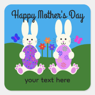 Mother's Day Easter Bunny #6 Stickers