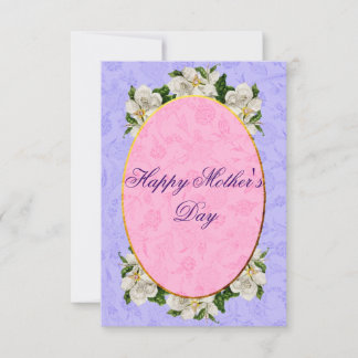 Mother's Day Elegant Vintage Beautiful Thank You Card
