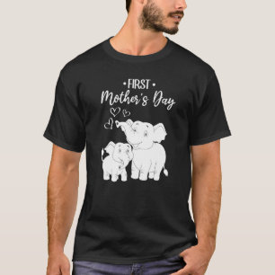 Mother's Day Elephant Mother First Mother's Day T-Shirt