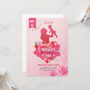 Mothers Day Event Invitation Flyer Template