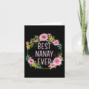 Mothers Day Floral Best Nanay Ever Filipino Mum Card