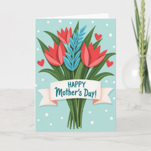Mothers Day Floral Bouquet Card