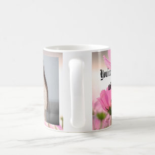 Mother's Day Floral Three Photo Collage Coffee M Mug