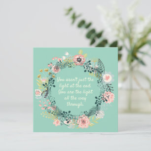 Mother's Day Florals Customise Message Holiday Card