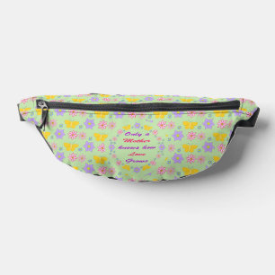 Mothers Day Flowers and Butterflies Bum Bags