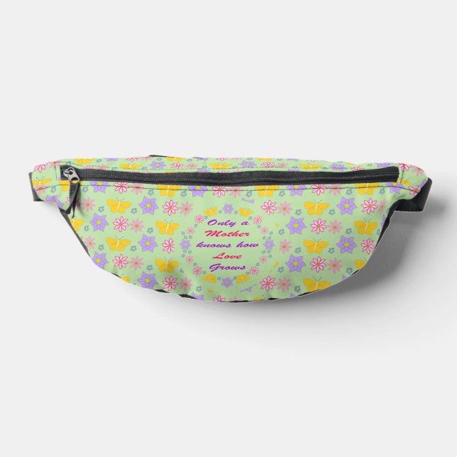 Mothers Day Flowers and Butterflies Bum Bags (Lay Down)
