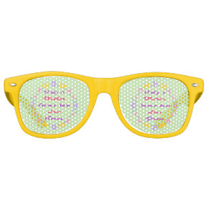 Mothers Day Flowers and Butterflies Retro Sunglasses