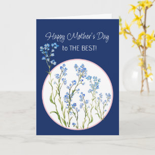 Mother's Day Flowers Forget-me-not  Card