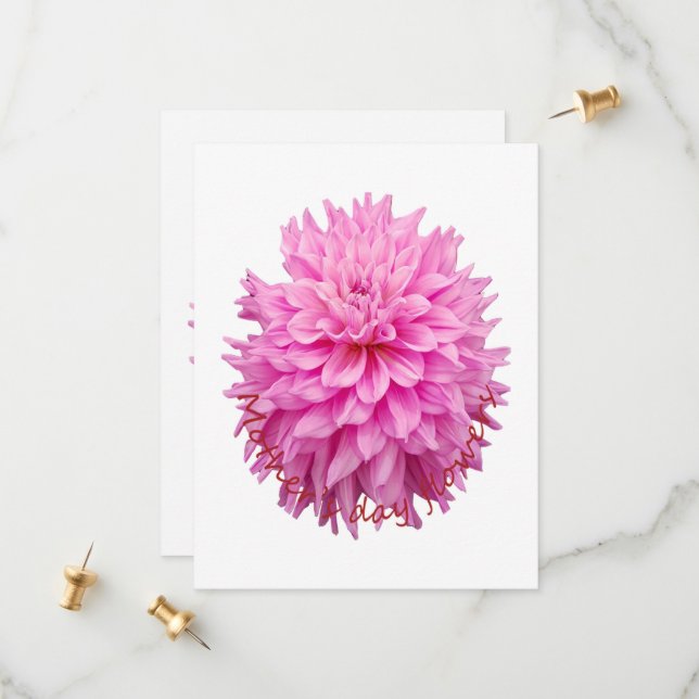 Mothers Day Flowers Save The Date (Front/Back In Situ)