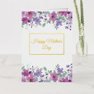 Mother's Day Folded Foil Greeting Card
