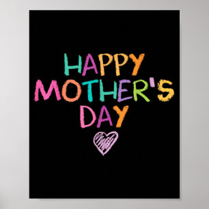 Mothers day for kids boys toddler girls _ happy poster