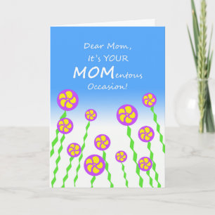 Mother's Day for Mum, MOMentous Occasion Pun Card