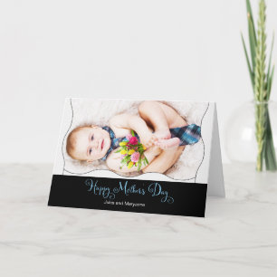 Mother's Day for the Two Moms Baby in a Necktie Card