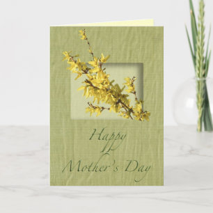 Mother's Day Forsythia Card