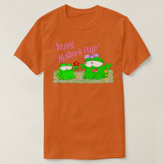 Mothers Day Frogs  T-Shirt (Design Front)