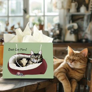Mother's Day from Cat Large Gift Bag