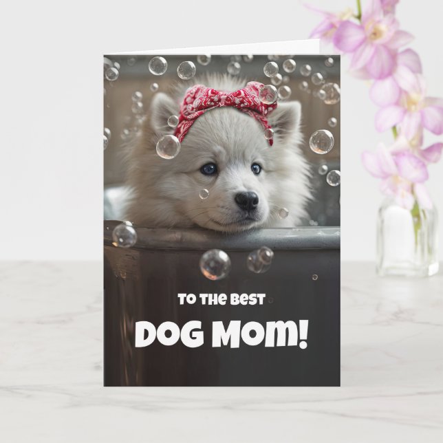 Mothers Day from Pet Dog Fur Baby Cute Card (Orchid)