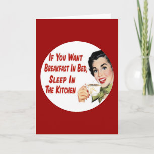 Mother's Day Funny Retro Housewife Card