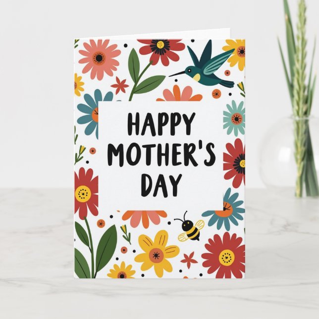 Mothers Day Garden Scene Card (Front)