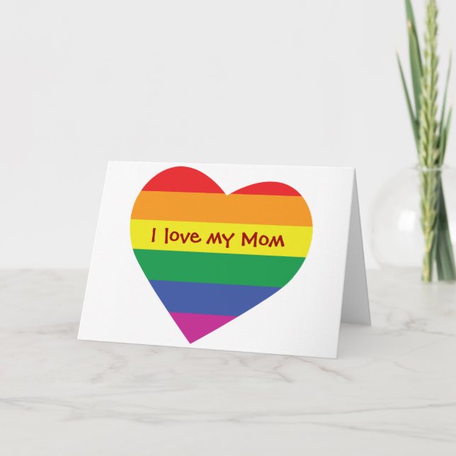 Mother's Day Gay Pride Card (Front)