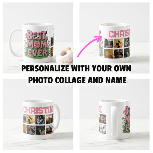 Mother's Day Gifs Best Mum Ever Photo Collage Coffee Mug