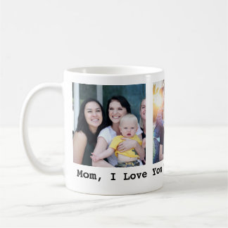 Mothers day gift 3 Photo Personalised Coffee Mug