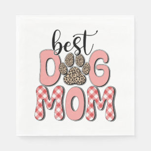 Mother's Day Gift   Best Dog Mum Napkin