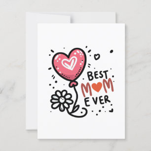 Mother's Day Gift Best Mum Ever Postcard