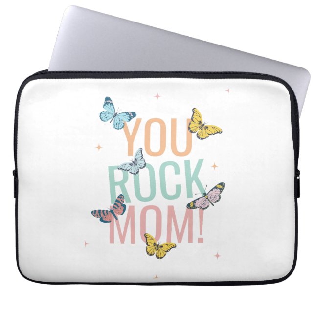 Mothers Day Gift, Birthday Gift for Mum, New Mum Laptop Sleeve (Front)