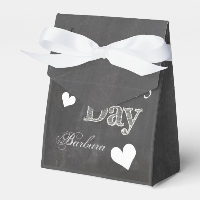 Mother's Day gift box- Blackboard Style Favour Box (Front Side)