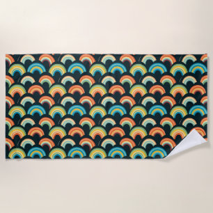 Mother's Day Gift Colourful Rainbow Beach Towel