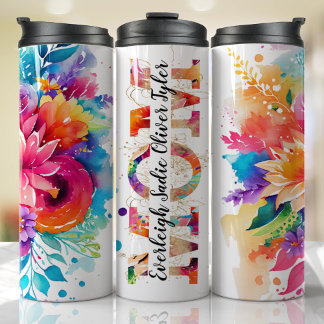 Mother's Day Gift Custom Kids Names MOM Thermal Tumbler
