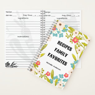 Mother's Day Gift, Family Recipe Organiser Journal