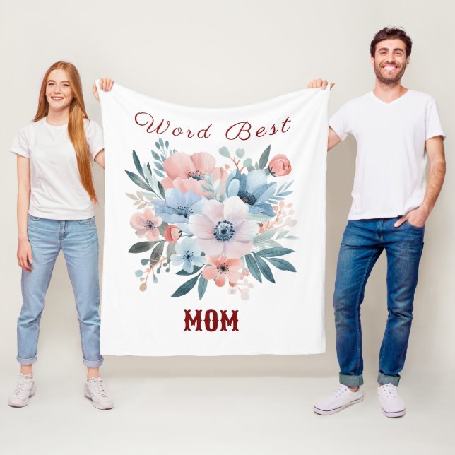 mother's day gift fleece blanket (In Situ)