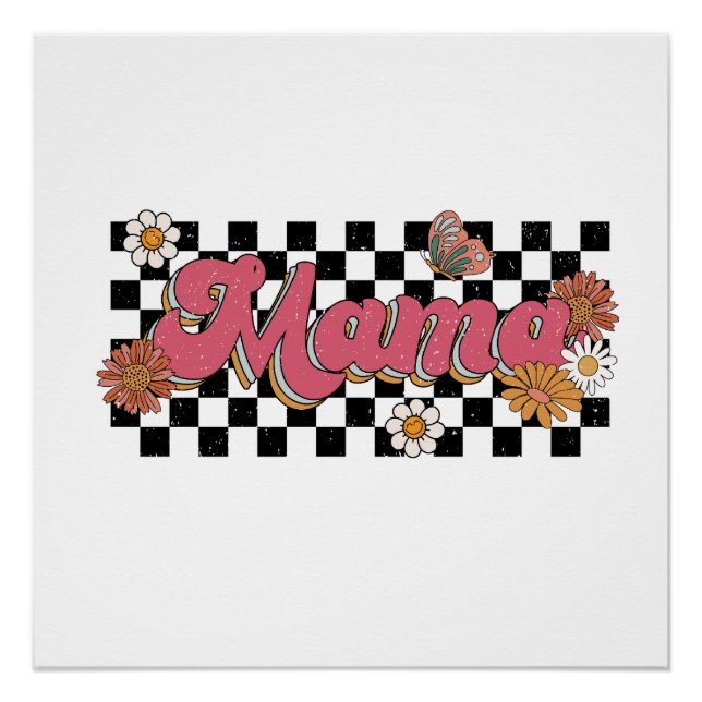 Mother's Day Gift | Flower Mama Poster (Front)