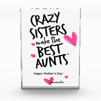 Mother's Day Gift For Aunt Pink Hearts Photo Frame