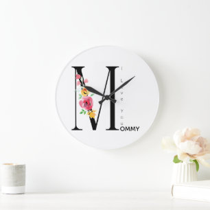 Mothers Day,Gift for mum, I love You Mummy Large Clock