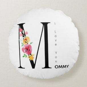 Mothers Day,Gift for mum, I love You Mummy Round Cushion