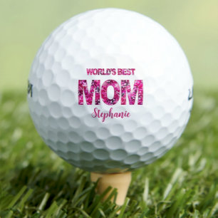 Mother's day gift golf balls floral personalised