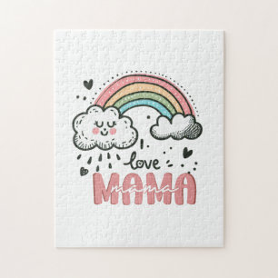 Mother's Day Gift I Love Mama Jigsaw Puzzle