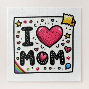 Mother's Day Gift I Love Mummy Jigsaw Puzzle