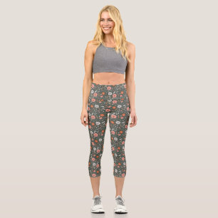 Mother's Day Gift Let's Be Wildflowers Capri Leggings