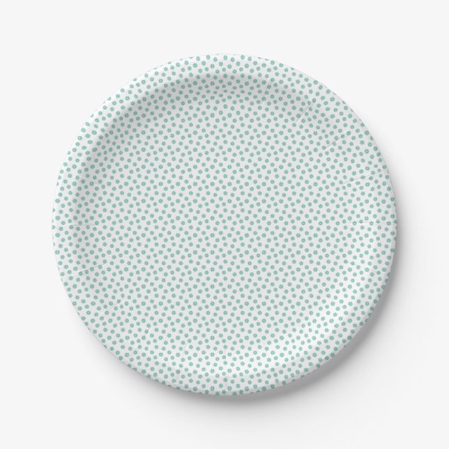 Mother's Day Gift | Mint Daisies Paper Plate (Front)