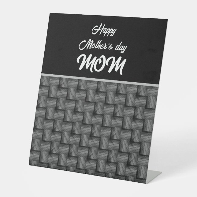 MOTHER'S DAY GIFT MOM CUSTOMIZED  PEDESTAL SIGN (Front)