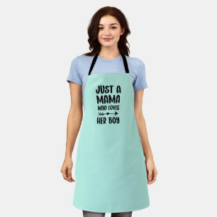 Mothers Day Gift Mom son matching kitchen Apron